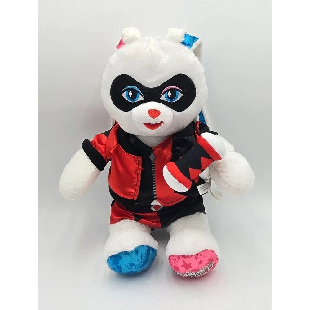 Build-A-Bear Harley Quinn Bunny Plush DC Comics White Rabbit with Outfit‎ Mallet